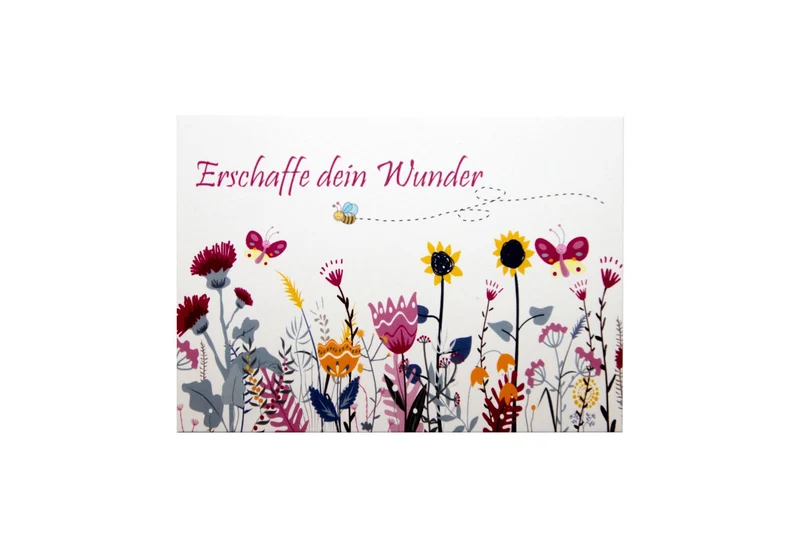 Postkarte "Erschaffe dein Wunder"