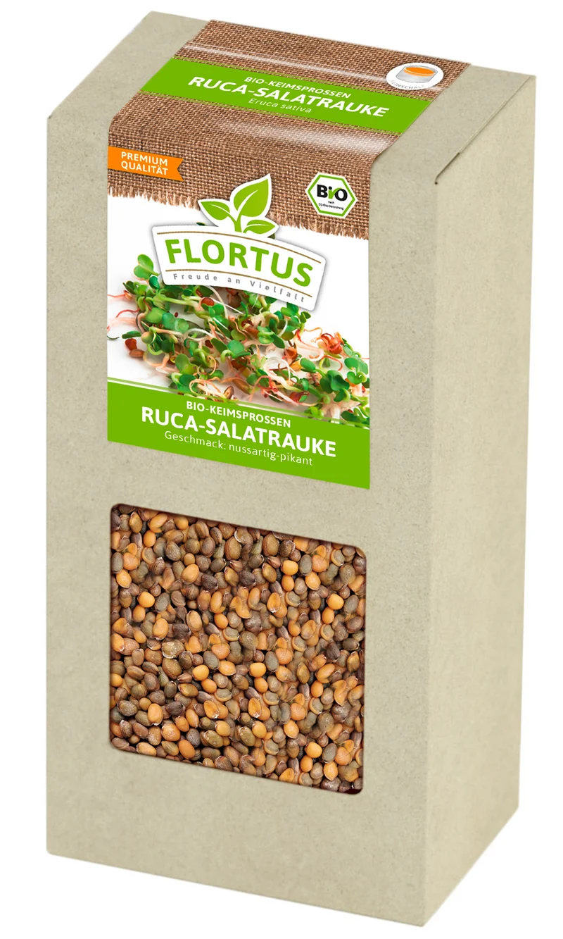 Keimsprossen Ruca-Salatrauke | BIO Keimsprossen von FLORTUS