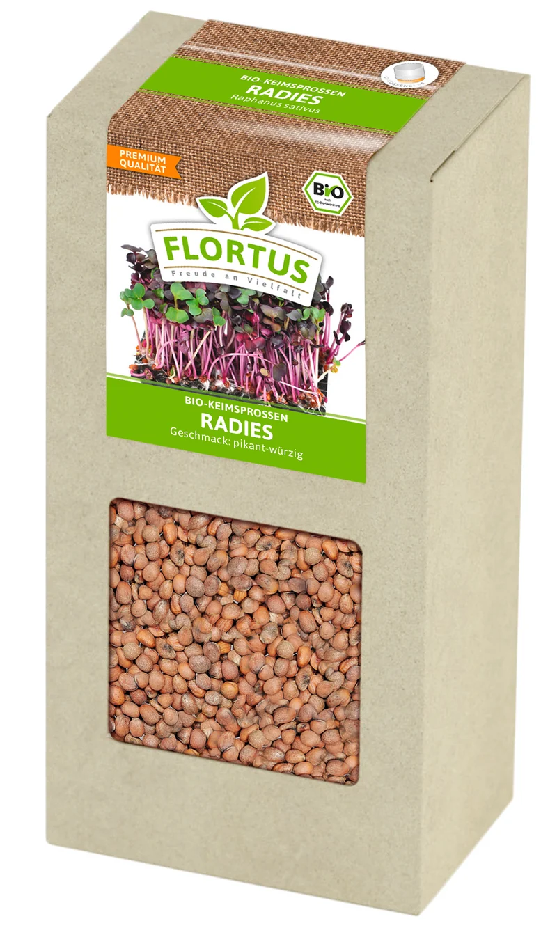 Keimsprossen Radies | BIO Keimsprossen von FLORTUS