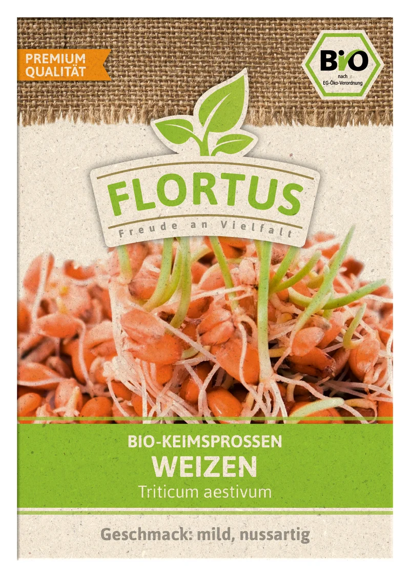 Keimsprossen Weizen | BIO Keimsprossen von FLORTUS