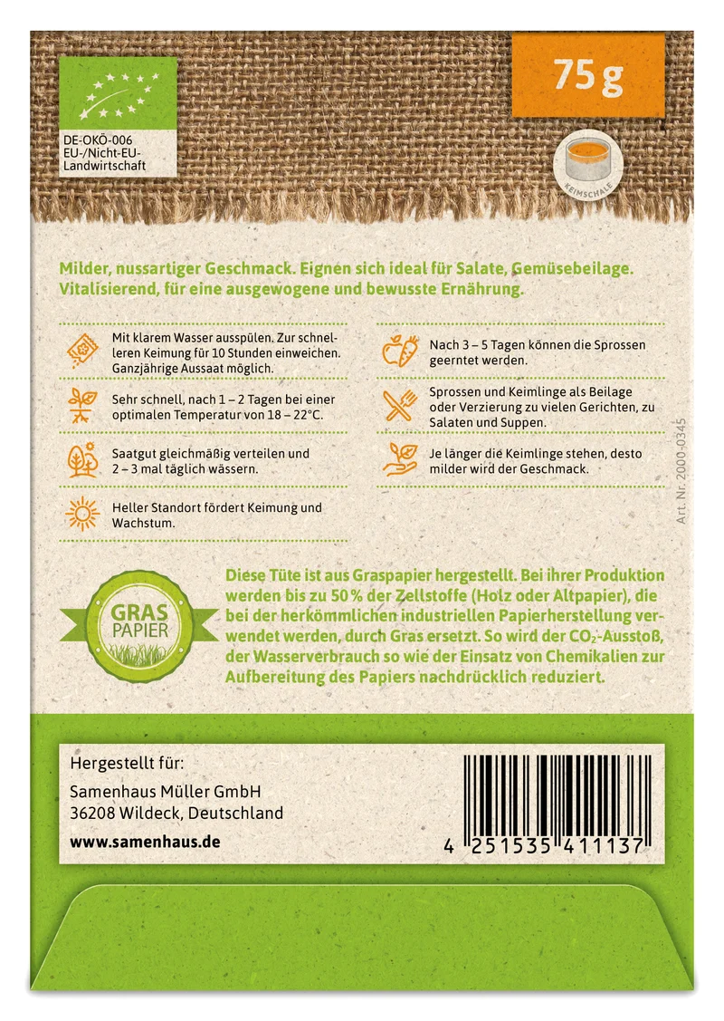 Keimsprossen Weizen | BIO Keimsprossen von FLORTUS