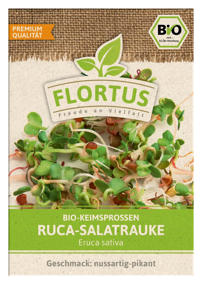 Keimsprossen Ruca-Salatrauke | BIO Keimsprossen von FLORTUS