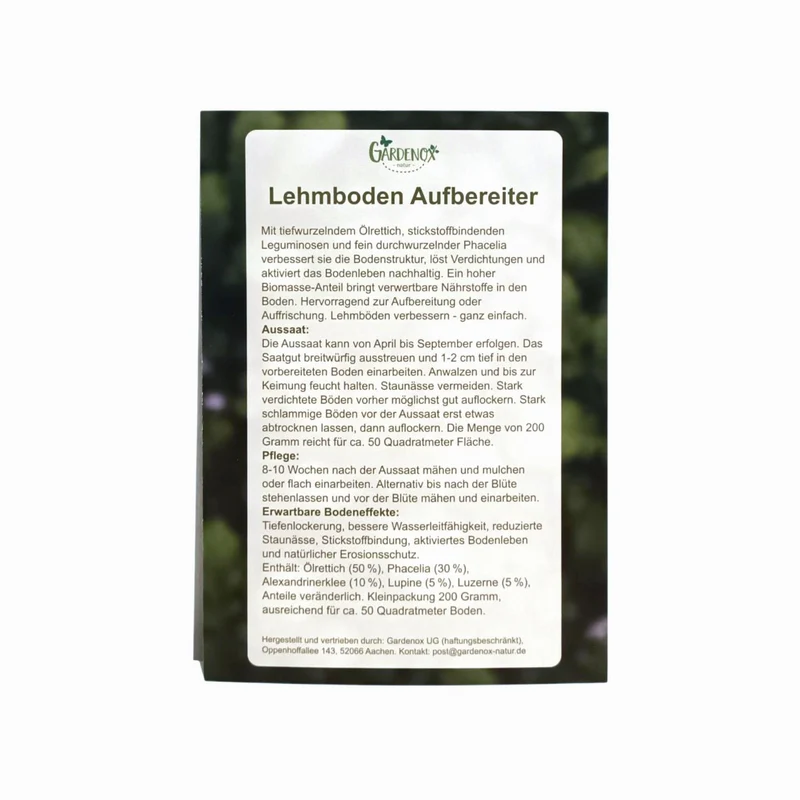 Lehmboden-Aufbereiter Bodenkur - 50 qm