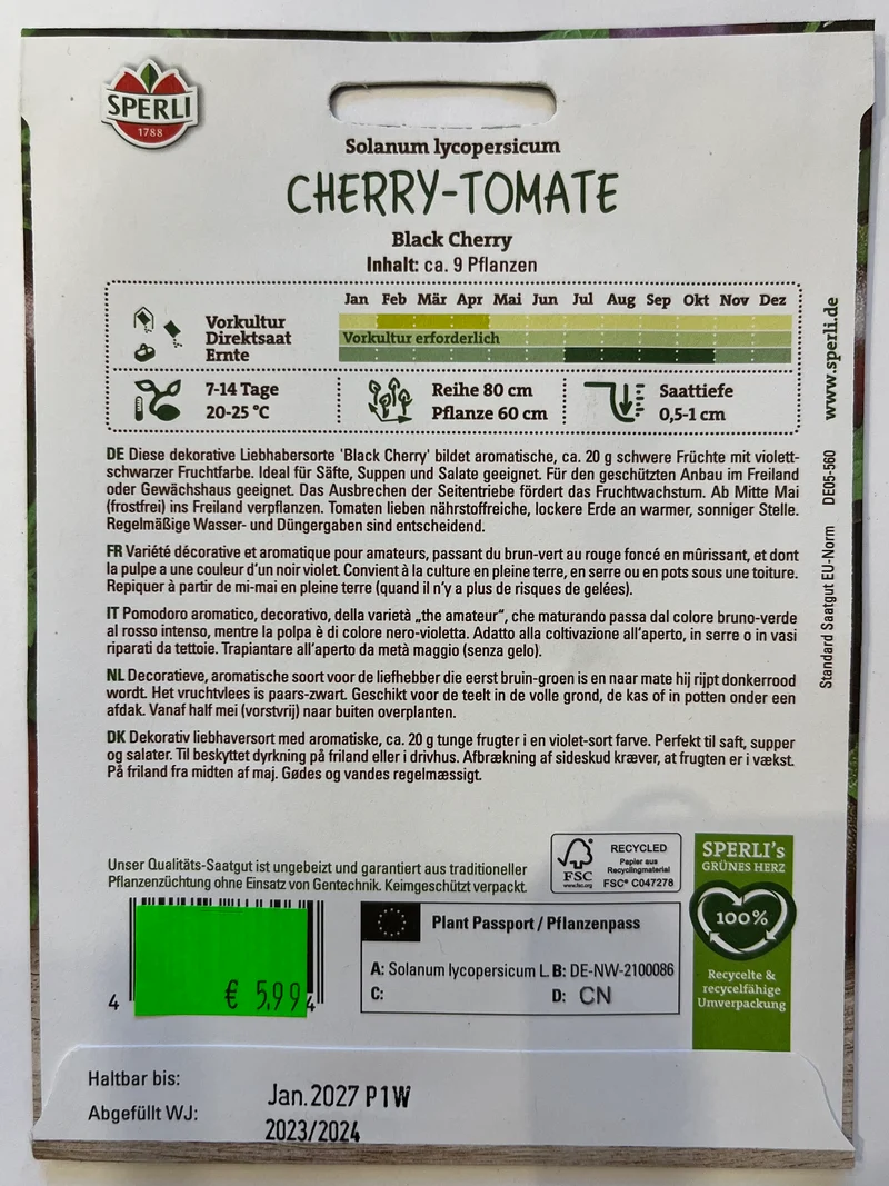 Black Cherry Tomate