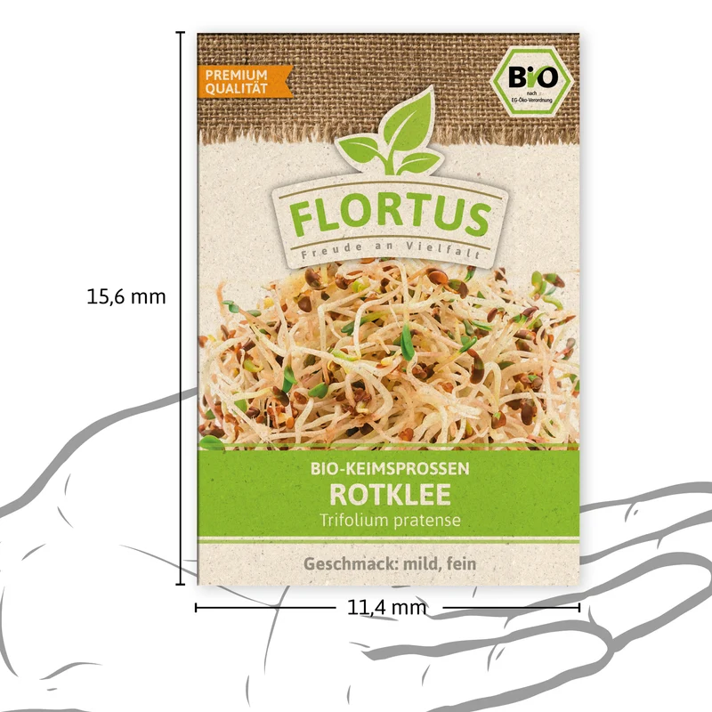 Keimsprossen Rotklee | BIO Keimsprossen von FLORTUS