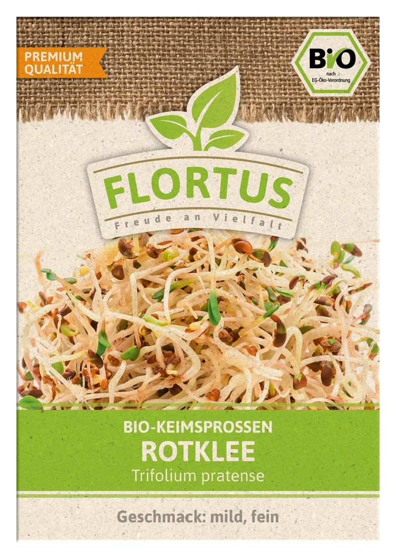Keimsprossen Rotklee | BIO Keimsprossen von FLORTUS