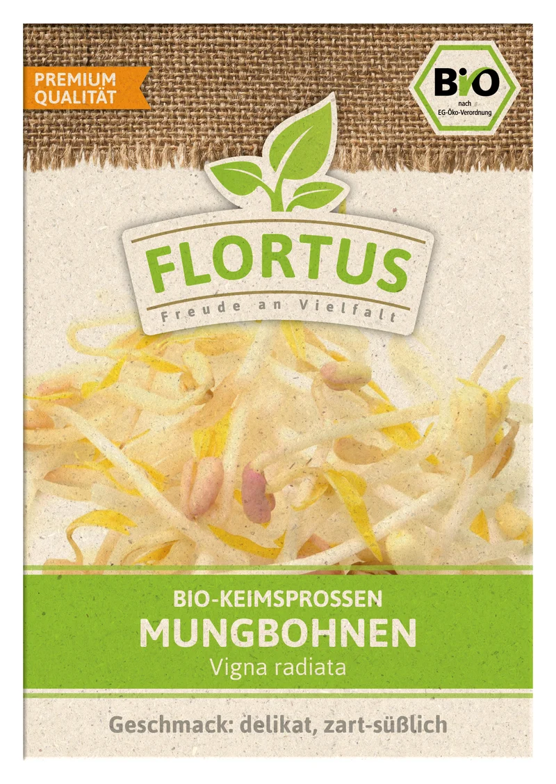 Keimsprossen Mungbohne | BIO Keimsprossen von FLORTUS