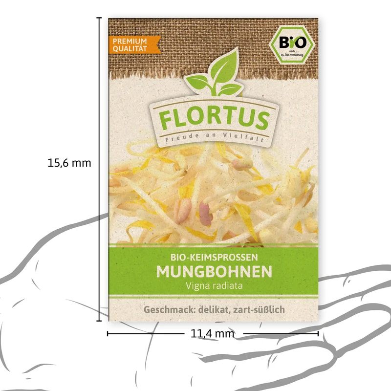 Keimsprossen Mungbohne | BIO Keimsprossen von FLORTUS