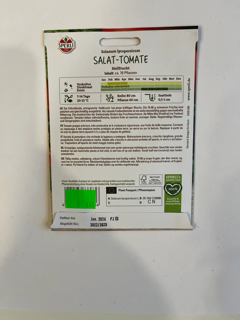 Tomate Hellfrucht