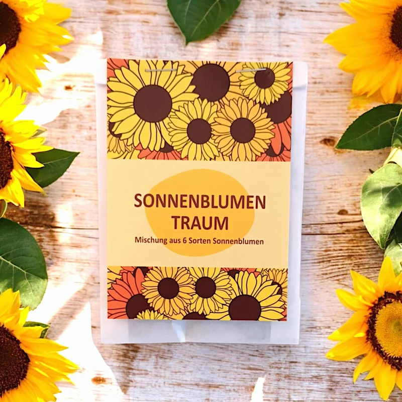6 Sonnenblumen Sorten Mischung