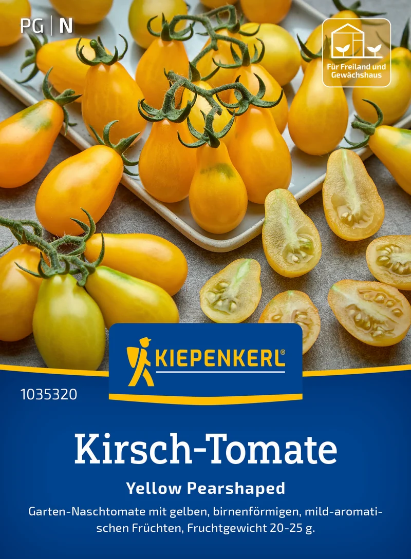 Kirsch Tomatensamen Yellow Pearshaped Saatgut