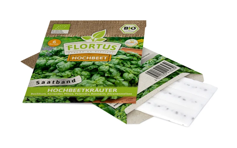 Hochbeetkräuter (Saatband) | BIO Saatbänder & Saatplatten von FLORTUS