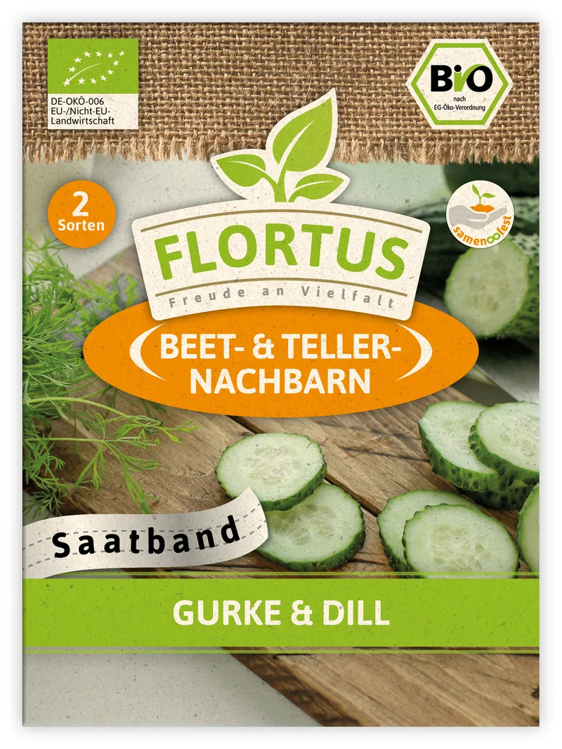 Gurke & Dill (Saatband) | BIO Saatbänder & Saatplatten von FLORTUS