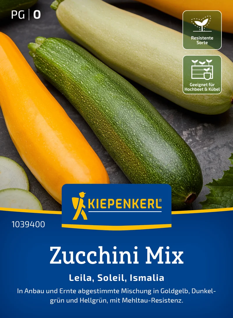 Zucchini Mix Leila Soleil Ismalia F1 Saatgut