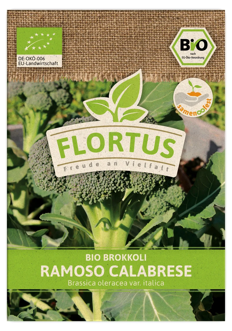 Brokkoli Ramoso Calabrese | BIO Kohlsamen von FLORTUS