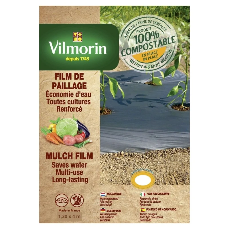 Vilmorin Universal Mulchfolie 1,3 x 4m 35 µm verstärkt