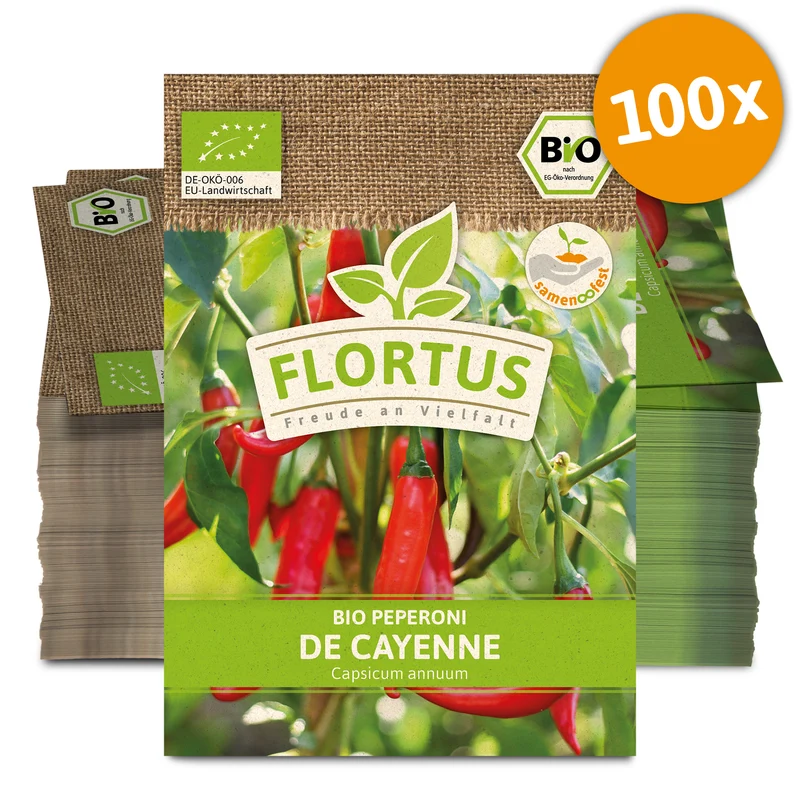 Peperoni De Cayenne (100 Stück) | BIO Peperonisamen von FLORTUS
