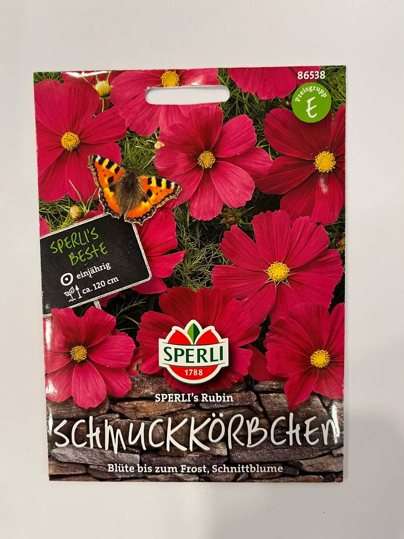 Cosmea Schmuckkörbchen Sperli‘s Rubin