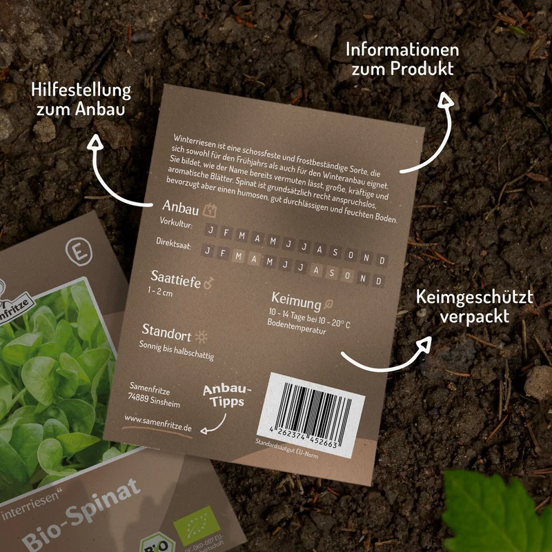 Bio-Spinat Winterriesen Samen