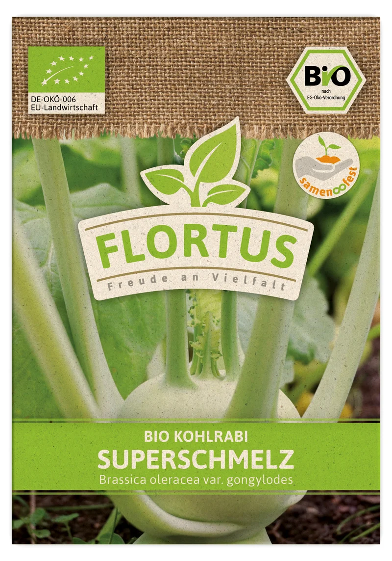 Kohlrabi Superschmelz | BIO Kohlsamen von FLORTUS