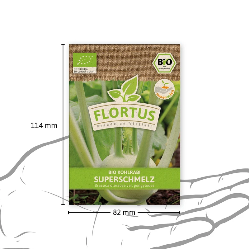 Kohlrabi Superschmelz | BIO Kohlsamen von FLORTUS