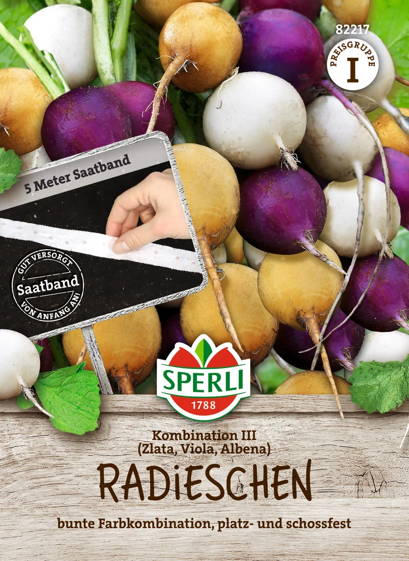 Radieschen Kombination III Saatband