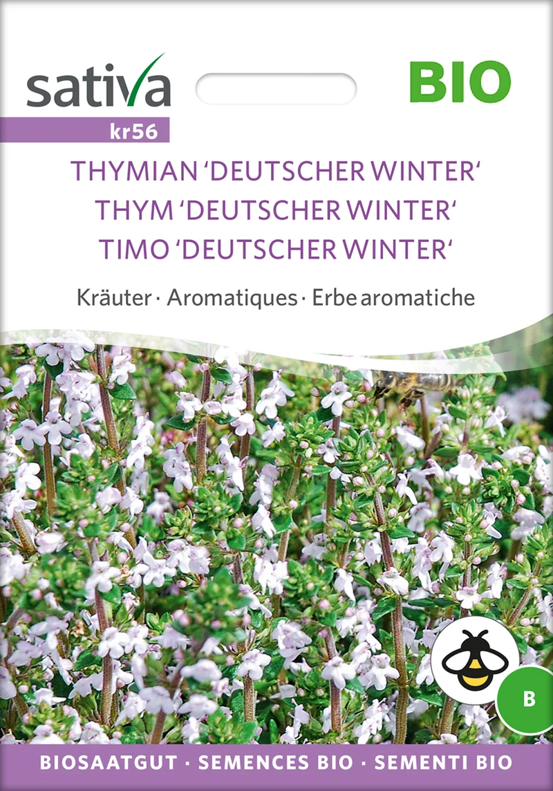 Thymian Deutscher Winter | BIO Thymiansamen von Sativa Rheinau [MHD 12/2026]