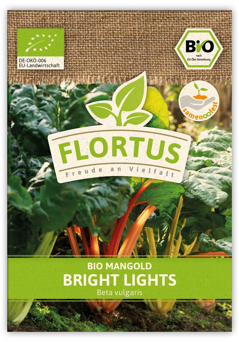 Mangold Bright Lights (100 Stück) | BIO Mangoldsamen von FLORTUS