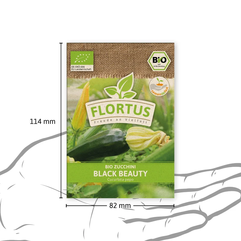 Zucchini Black Beauty | BIO Zucchinisamen von FLORTUS