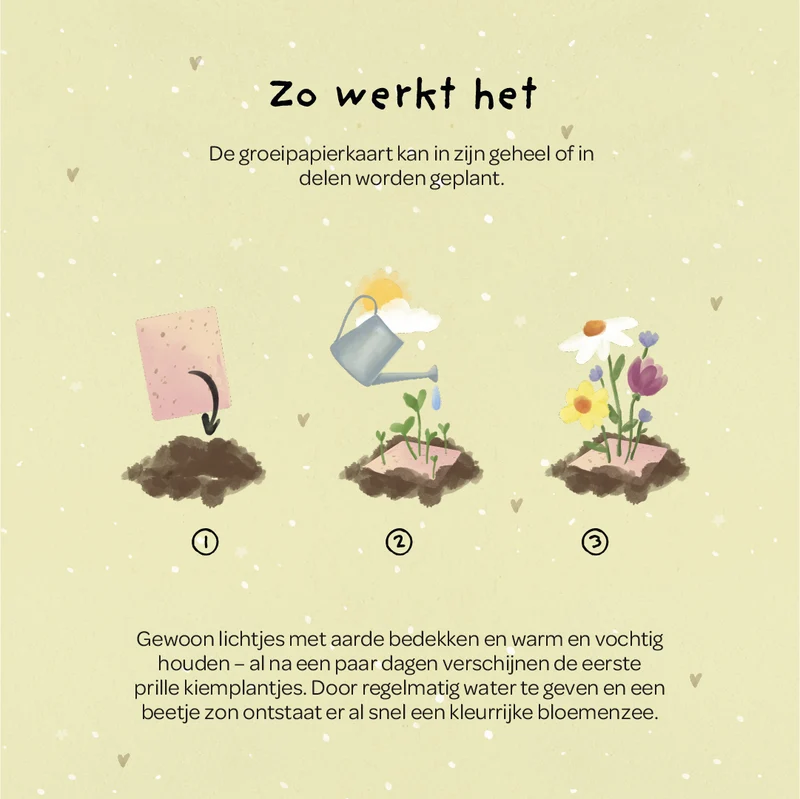 Wenskaart - Hoera, je bent er!
