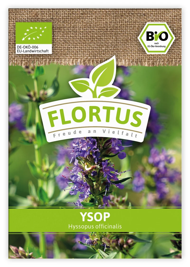 Ysop (100 Tütchen) | BIO Ysopsamen von FLORTUS