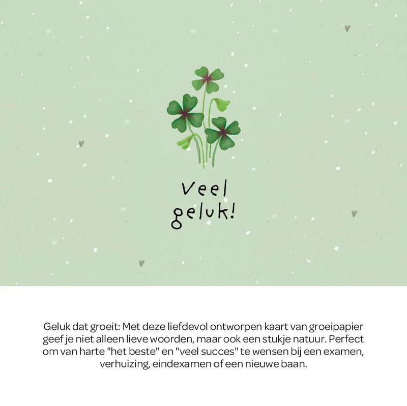 Wenskaart - Veel geluk!