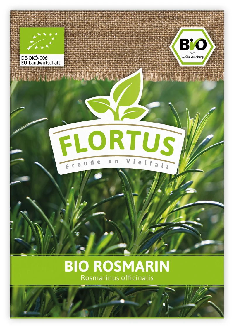 Rosmarin (100 Tütchen) | BIO Rosmarinsamen von FLORTUS