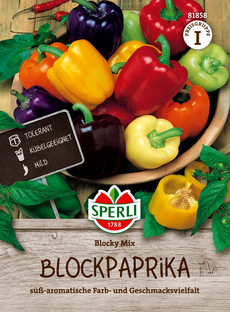 Paprikasamen Blocky Mix F1 Saatgut