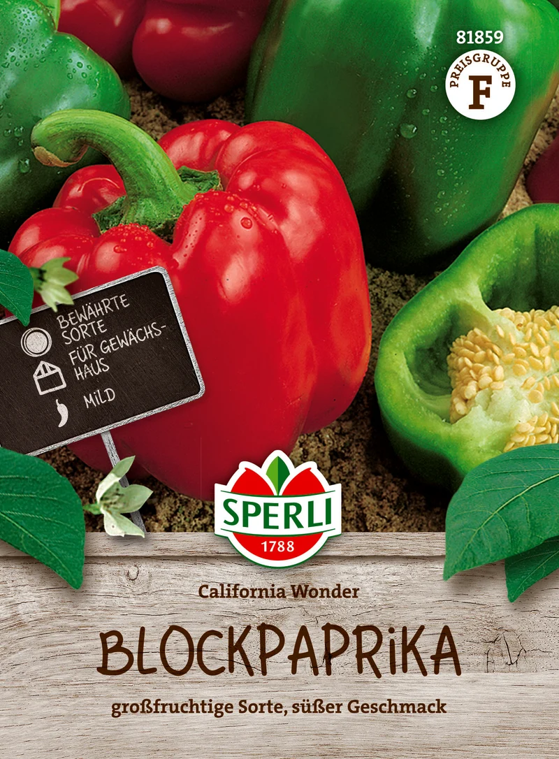 Paprika California Wonder Saatgut
