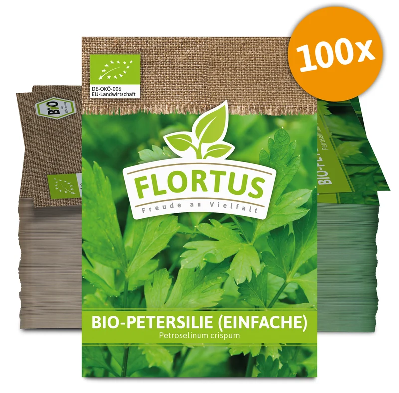Petersilie einfache (100 Tütchen) | BIO Petersiliensamen von FLORTUS