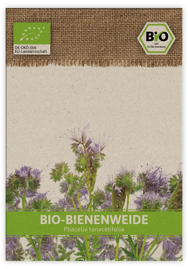 BIO Bienenweide für Werbezwecke (100 Tütchen) | BIO Phaceliasamen von FLORTUS
