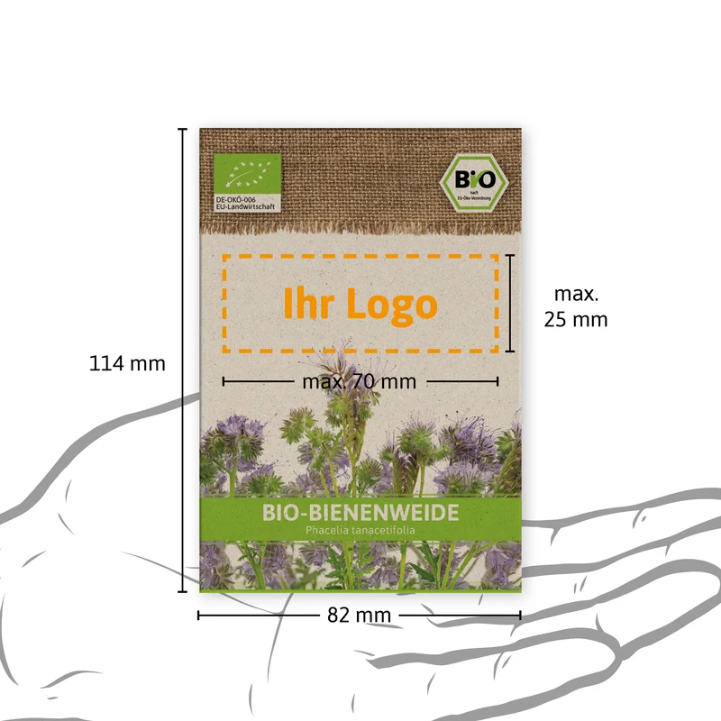 BIO Bienenweide für Werbezwecke | BIO Phaceliasamen von FLORTUS