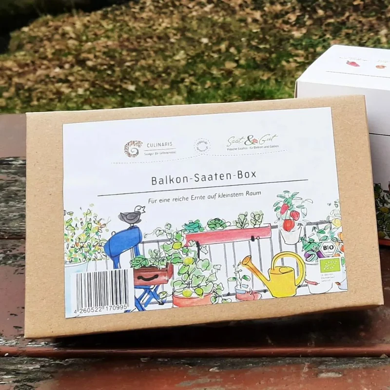 BIO Saatgut Balkon-Saaten-Box