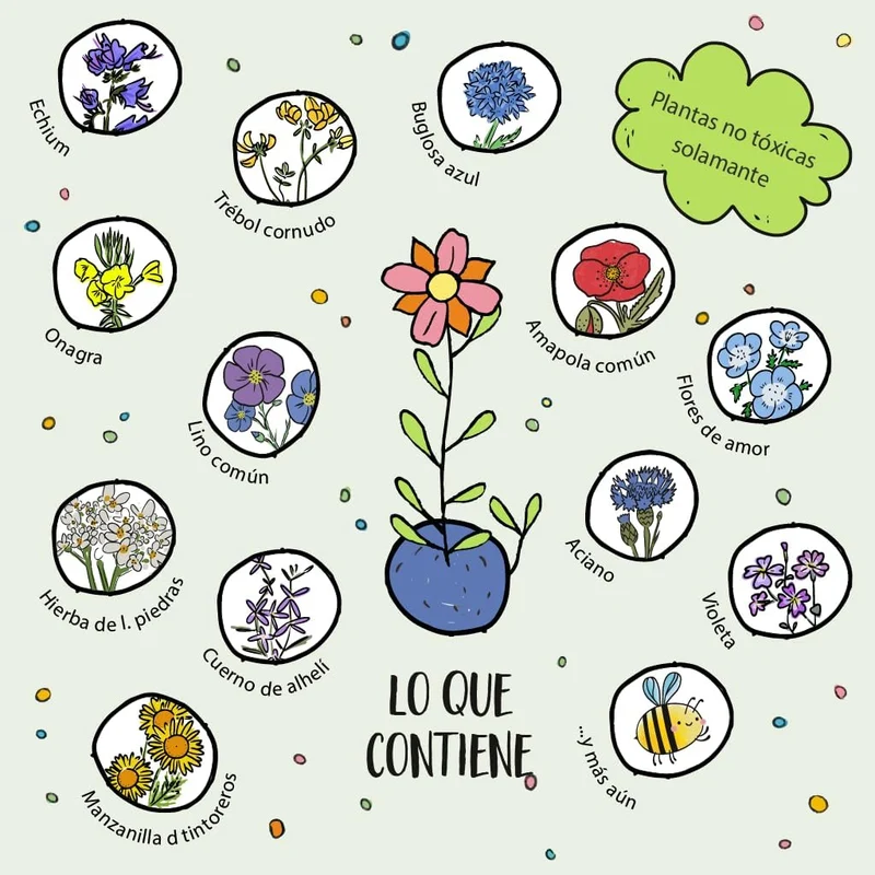 Paquete de 10 x 5 canicas de flores de colores