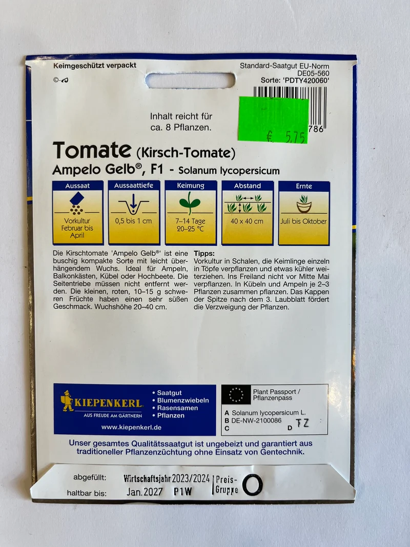 Kirschtomate Ampelo Gelb