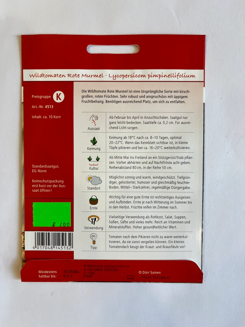Wildtomate Rote Murmel