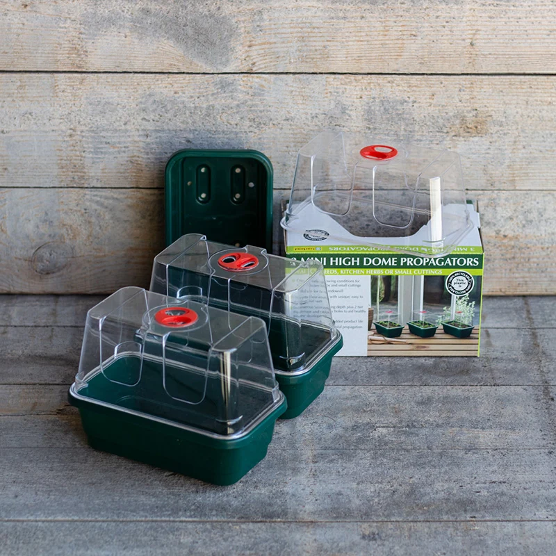3 Mini High Dome Propagators - Garland Products