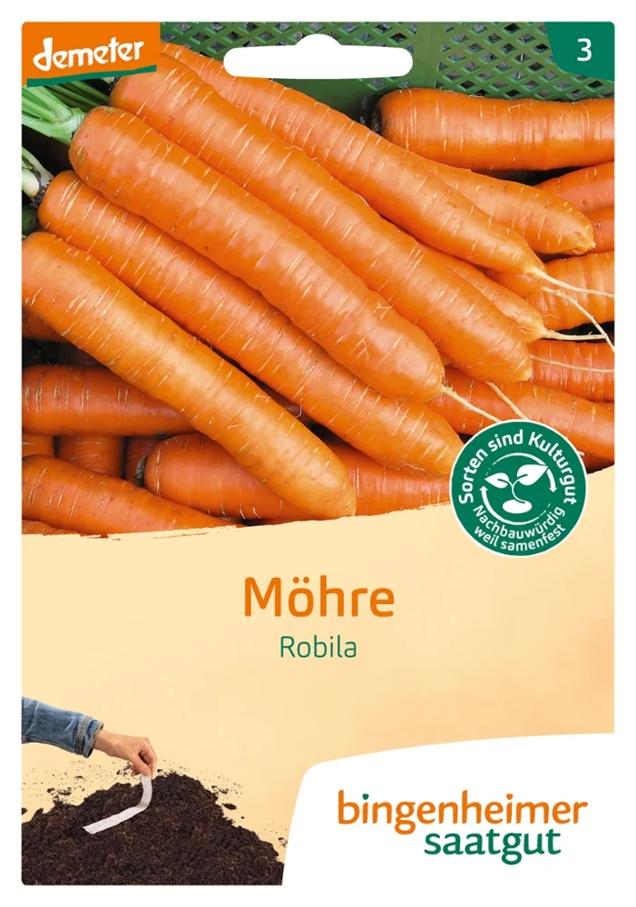BIO Saatgut Möhre Robila, spät Saatband