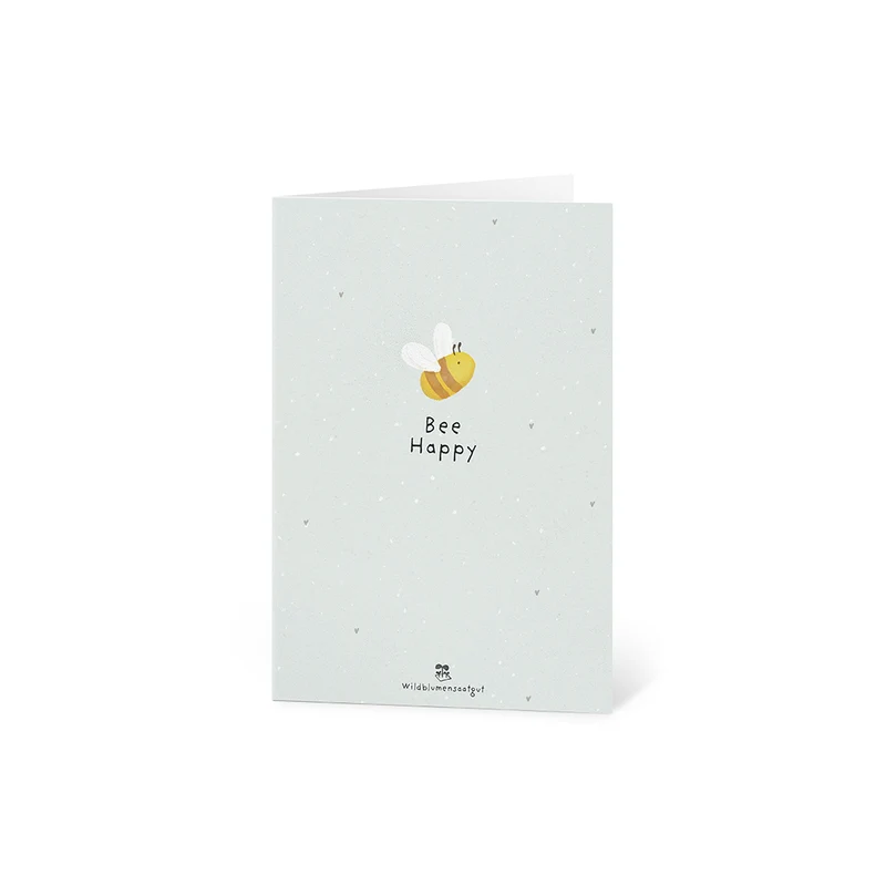 Grußkarte - Bee Happy