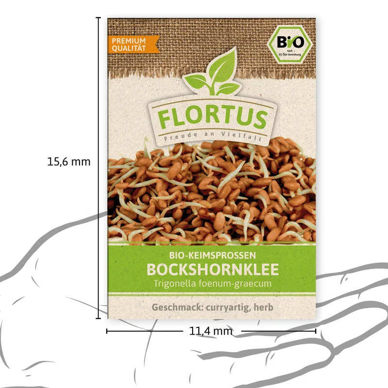 Keimsprossen Bockshornklee | BIO Keimsprossen von FLORTUS