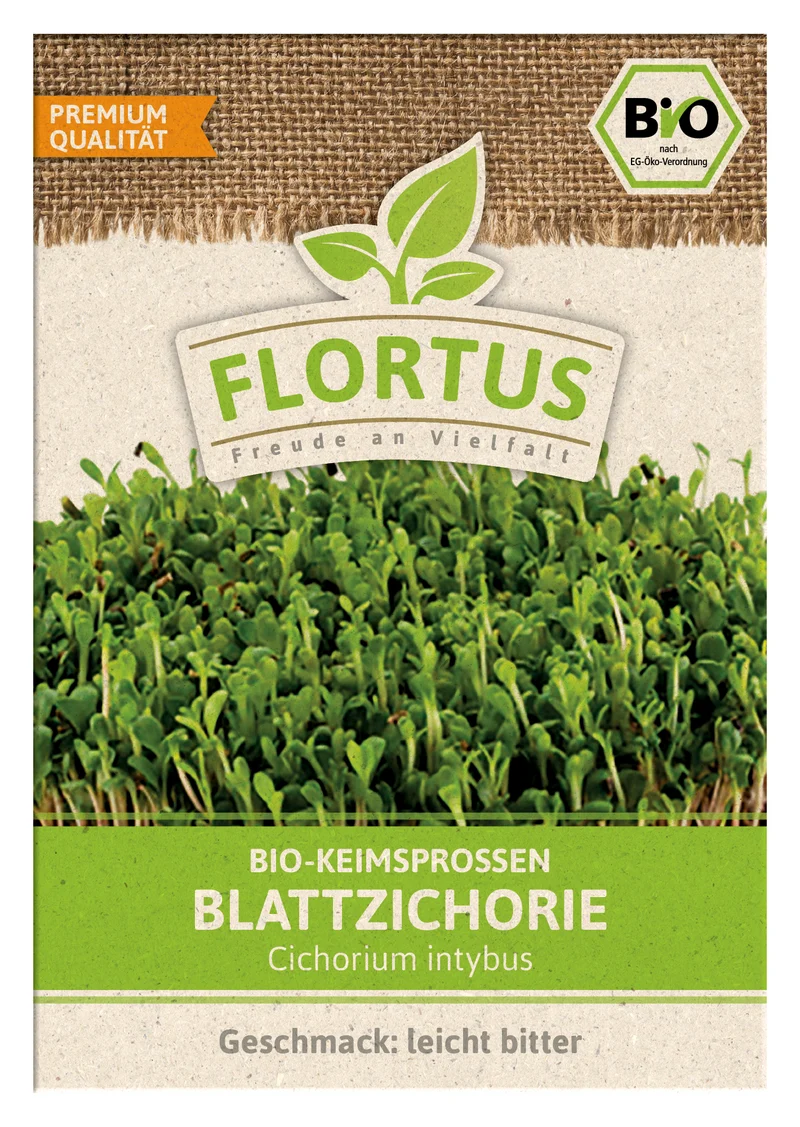 Keimsprossen Blattzichorie | BIO Keimsprossen von FLORTUS