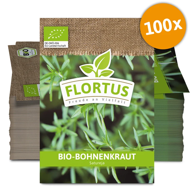 Bohnenkraut (100 Tütchen) | BIO Bohnenkrautsamen von FLORTUS