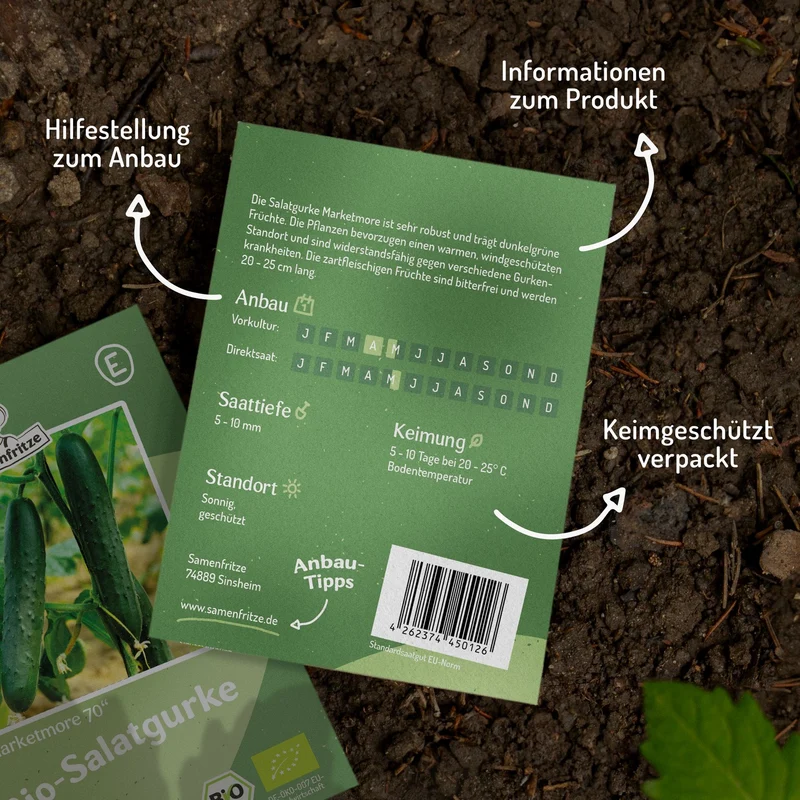 Bio-Salatgurke Marketmore Samen