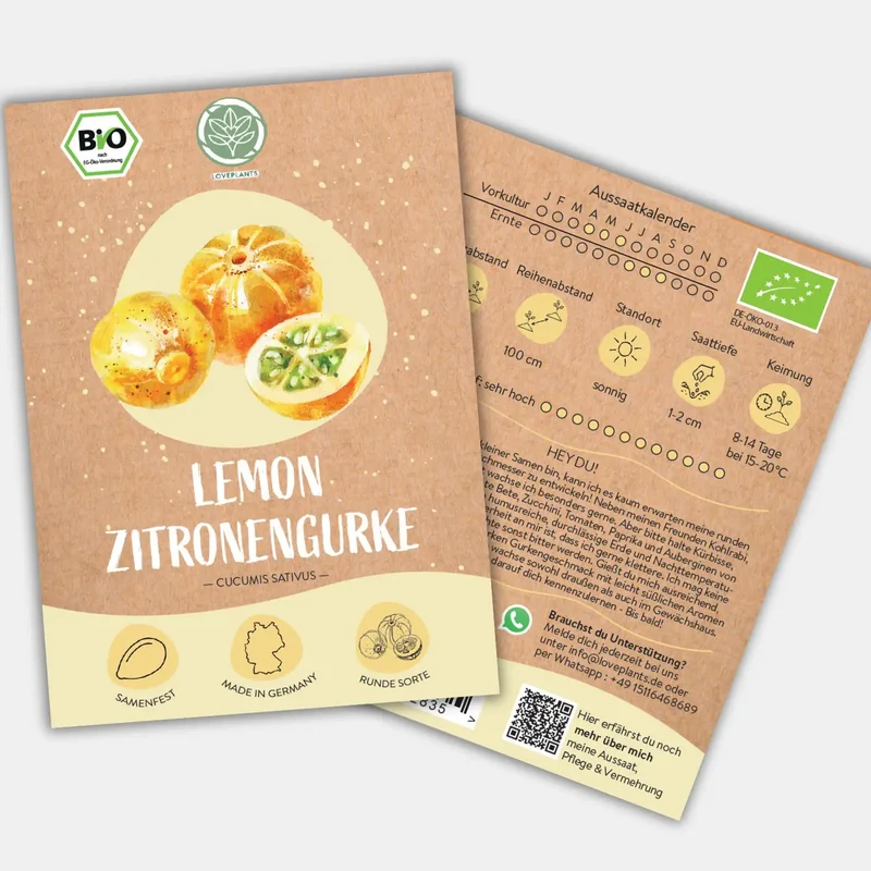 Bio Zitronengurke lemon Samen